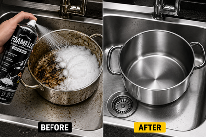 India's #1 FOAMELLE PURO-FOAM GREASE-ZERO™  "Deep Foam. Instant Shine." 🥇