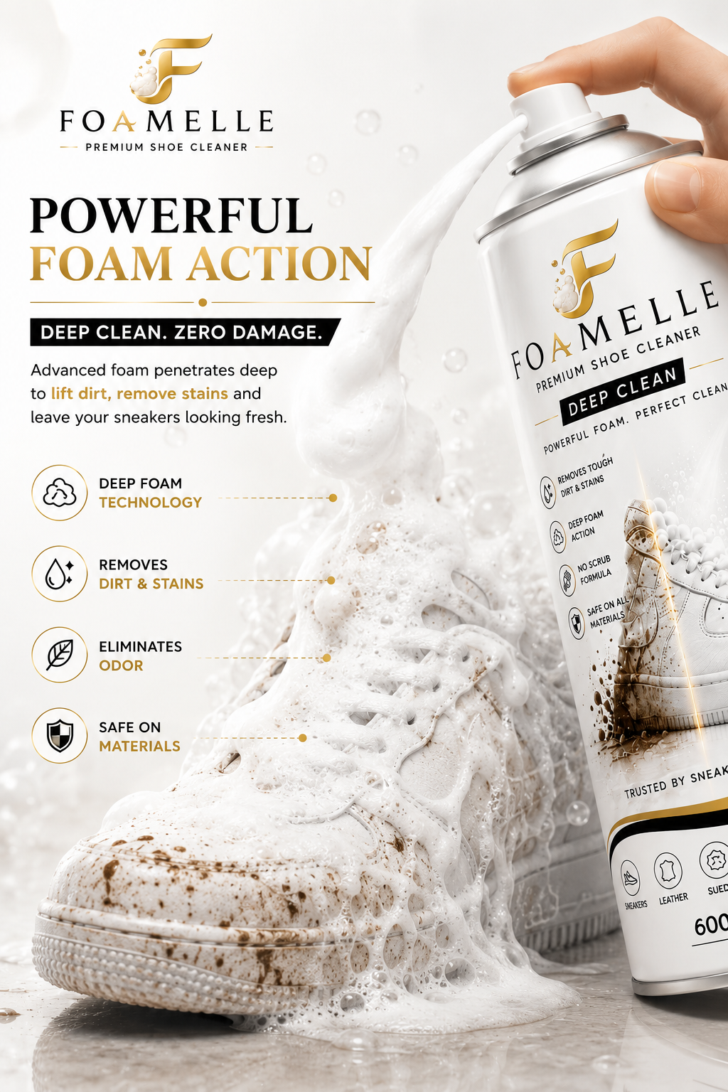 Foamelle Deep Clean Shoe Foam