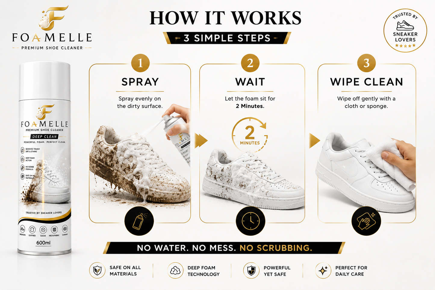 Foamelle Deep Clean Shoe Foam