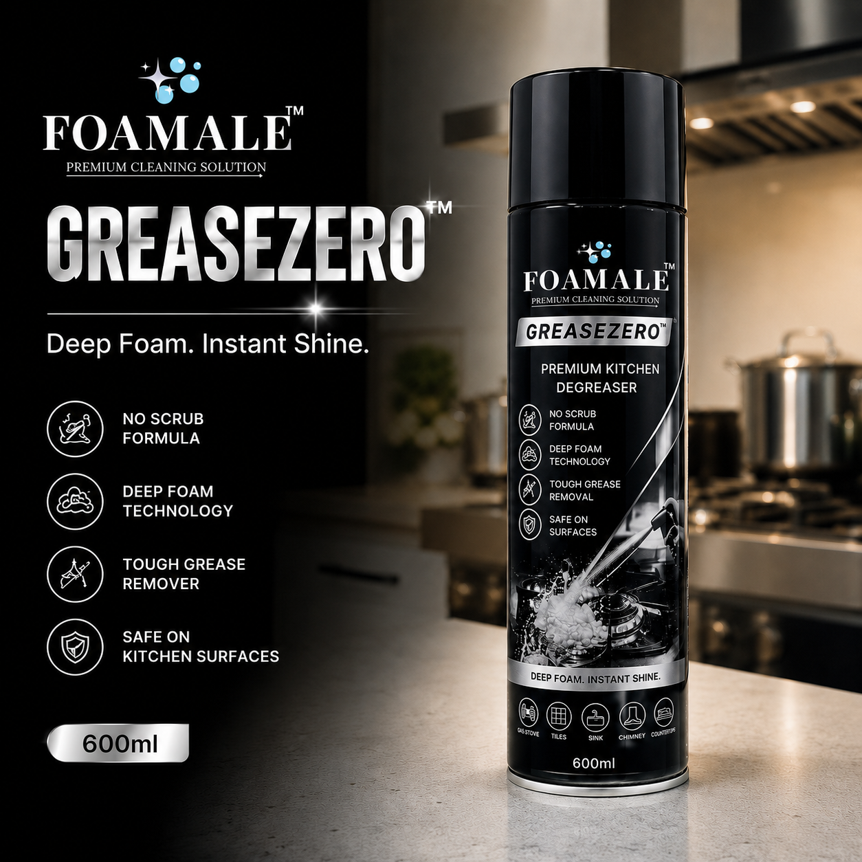 India's #Best FOAMALE™  PURO-FOAM GREASE-ZERO